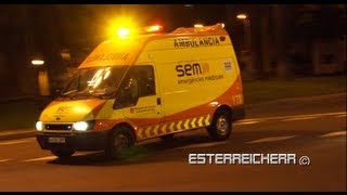 Ambulància SEM Barcelona  Ambulance in Barcelona [upl. by Glogau674]