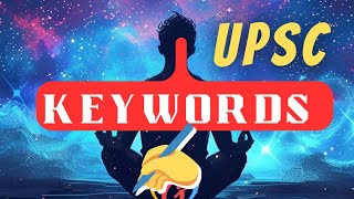 keywords for UPSC Mains 2024 [upl. by Yeleen]