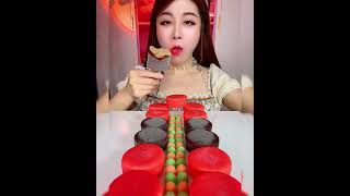 Asmr eating chocolate ice cream Crispy delicious short video [upl. by Ahsilla780]