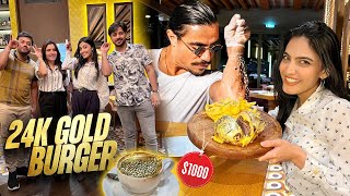 GOLD KA BURGER amp COFFEE SALT BAE 🤯  Bill Kisny Pay Kea 😅  Most Expensive Restaurant 😭 [upl. by Snashall]