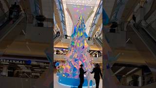 Amazing Crystal Christmas tree at winter garden in Nakheel mall christmas [upl. by Didi]