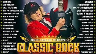 Classic Rock Songs Playlist 70s 80s 90sPink Floyd The Rolling Stones ACDC The Who [upl. by Aneloaup]