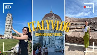 義大利vlog🇮🇹留學都在玩？羅馬競技場、梵帝岡＆台灣大使館🇹🇼佛羅倫斯文藝復興、比薩斜塔、人爆多的威尼斯🍕🍝｜TingYu daily [upl. by Ummersen]