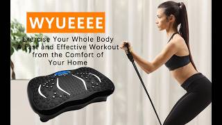 WYUEEEE Vibration Plate Exercise Machine with Remote Control [upl. by Myrvyn]