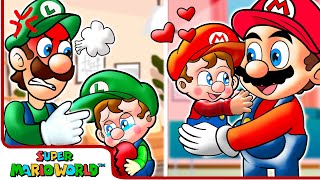 Good Brother Mario  Very Happy Story  Super Mario Bros Animation [upl. by Pirali]