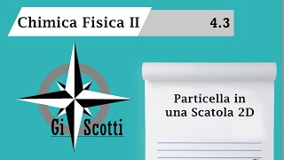 Lezione 43  Particella in una Scatola 2D [upl. by Gant]