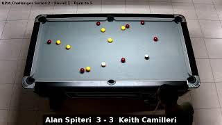 Alan Spiteri vs Keith Camilleri  UPM Challenger Series 2  Round 1 [upl. by Nniuq]