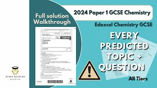 2024 Chemistry Paper 1 GCSE Edexcel  Predicted paper walkthrough  Single  Combined Higher [upl. by Halihs]