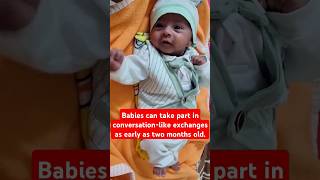 Babies prefer human voices and enjoy vocalizing interaction shorts cutebaby best viralvideo [upl. by Rolfe]