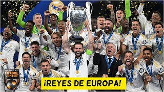 REAL MADRID SE CORONA CAMPEÓN de CHAMPIONS vs DORTMUND Goles de VINICIUS y CARVAJAL  Futbol Center [upl. by Airekal]