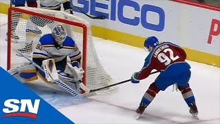 Gabriel Landeskog Scores 200th Career Goal Off Perfect Feed From Rantanen [upl. by Alvan]