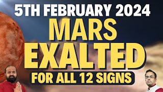 5th February 2024 Mars Exalted in Capricorn for all 12 signs  mars capricorn february horoscope [upl. by Assili215]