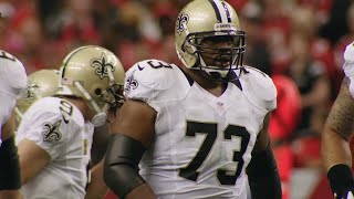 Jahri Evans Enters Saints Ring of Honor Drew Brees Stinch talk Impact [upl. by Fryd]