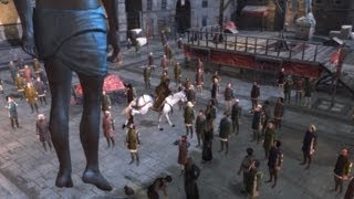 Ezio Kills Francesco de Pazzi and Hangs His Body for Observation Assassins Creed 2  Florence [upl. by Aihtenak]