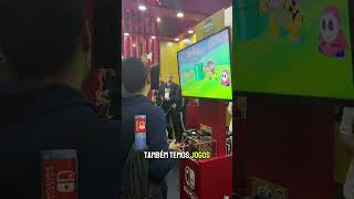 Joguei Super Mario Party Jamboree na Brasil Game Show shorts [upl. by Orabel]