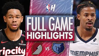 Portland Trail Blazers vs Memphis Grizzlies  Full Game Highlights  November 25 202425 NBA Season [upl. by Araccat]