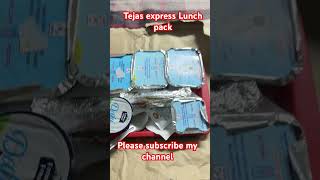 Tejas express Lunch pack tejasexpress lunch train reels blogs vlogs ytshorts [upl. by Alleuqahs]