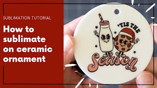 How to Sublimate on Ceramic Ornaments both sides at the same time using a Heat Press or Easy Press [upl. by Anya913]