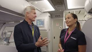 David Coulthard Tours Wizz Air Training Centre in Budapest [upl. by Netsew]