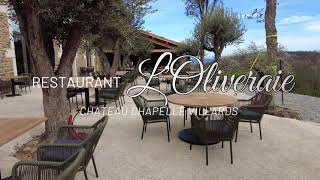 Restaurant LOliveraie la Chapelle Villards [upl. by Steinberg623]