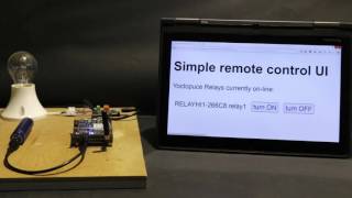 Driving a GSM Relay using a Nodejs Web App [upl. by Wyly]