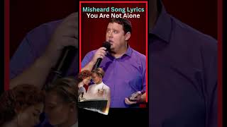 Peter Kay Misheard Song Lyrics You Are Not Alone comedy shorts peterkay michaeljackson celine [upl. by Jeremiah680]