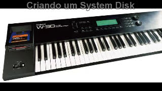 Como criar um system disk para o Roland W30 [upl. by Ellehciram]