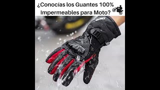 GUANTES PARA MOTOCICLISTA MARCA SUOMY 100 IMPERMEABLES [upl. by Aubry421]