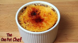 Vanilla Bean Creme Brulee  One Pot Chef [upl. by Randie300]