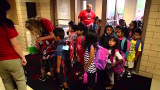 Round Lake School District 116 kindergarten students first day [upl. by Milstone882]