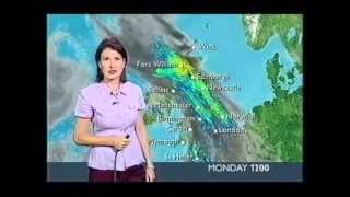 BBC Weather 9th August 2004 610mm of rainfall at Eskdalemuir [upl. by Honor814]