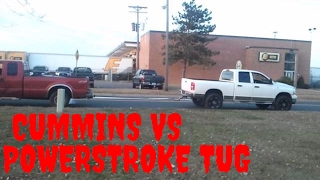 Cummins 59 Vs Powerstroke 73 Tug Of War Video [upl. by Onabru847]