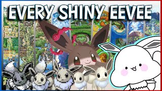 Catching Shiny Eevee In Every Pokémon Region [upl. by Aineval]