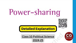 Power Sharing Class 10 CBSE Easy Explanation One Shot [upl. by Kolnick]