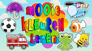 Kleuren Leren Nederlands met mijn eerste woordjes  10 kleuren leren [upl. by Arissa457]