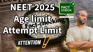 NEET 2025 Age limit and NEET 2025 Attempt limit  Explained in Tamil [upl. by Iralam]