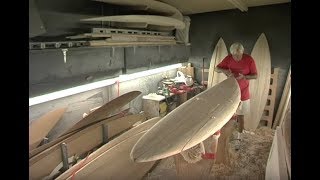 quotShaped by Dick Brewerquot Instructional DVD movie trailer dickbrewer shaper surfboard [upl. by Tessie497]