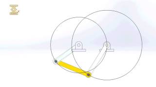 Double Crank Four bar Mechanism [upl. by Harbird519]