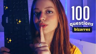 ASMR 100 questions version chuchotements très proches pour tendormir en 2sec LInterview [upl. by Colman702]