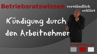 Kündigung durch den Arbeitnehmer [upl. by Snevets]