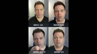 📷2025 Logitech BRIO budget webcam comparison 100 300 500 4K streaming microsoftteams [upl. by Ittap]