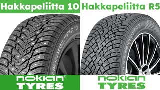 Studded vs Studless Nokian Hakkapeliitta 10 vs Nokian Hakkapeliitta R5 [upl. by Chadabe]