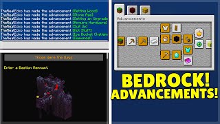 How to get Minecraft Java Advancements on Minecraft BedrockPE [upl. by Ho]