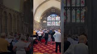 AMAZING Choir Practice in Gloucester Cathedrals Chapter House [upl. by Pessa]