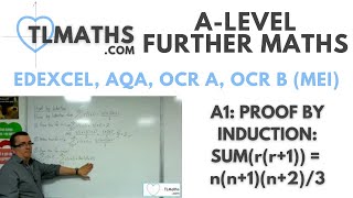 ALevel Further Maths A105 Proof by Induction Sumrr1nn1n23 [upl. by Abramo119]