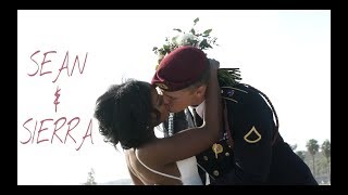 Our Wedding  Sean and Sierra  Romantic Interracial Wedding  Beach Wedding  Military Wedding [upl. by Sitoiganap]