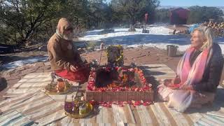 Daily Fire Ceremony at the Haidakhandi Universal Ashram in Crestone CO USA [upl. by Meunier209]