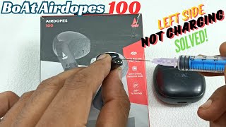 BoAt Airdopes 100 One side Not charging fix  Wireless bluetooth earbuds Repair [upl. by Engel187]