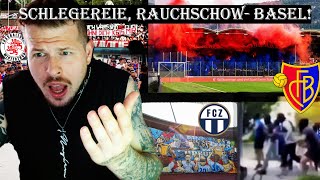 KURVESPERRI für BASEL wege HOOLIGANS FCZ mit KUNSTWERK SL Rundi 6 Reaction [upl. by Anyg]