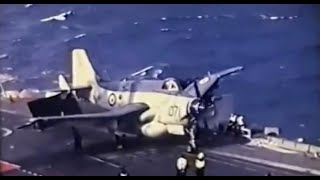 HMS Eagle 1970 AEW Fairey Gannet Buccaneer S2 De Havilland Sea Vixen Mk2 Wessex [upl. by Emersen]